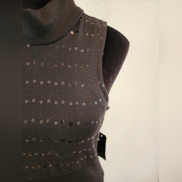 NWT Alyn Paige Black Sequin top Dress Ladies size 7/8 - Picture 2 of 6